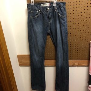 Men bootcut jeans.